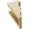 Ekena Millwork 5"W x 5"D x 10"H Wide Asheboro Rough Cedar Woodgrain TimberThane Corbel, Primed Tan CORUR05X05X10ASHRCPR - alternate 4